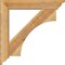 Ekena Millwork Westlake Traditional Rough Sawn Bracket w/ Offset Brace, Western Red Cedar, 6"W x 30"D x 30"H BKT0604X30X30WTL01RWR - alternate 3